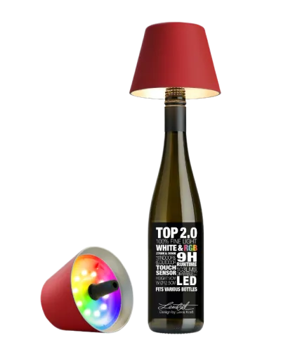 Lampada a LED per bottiglie ricaricabile senza fili per interni ed esterni