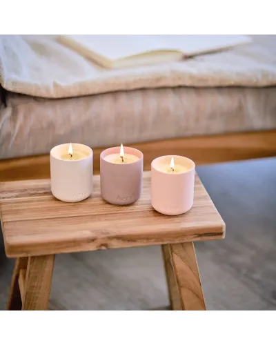 set regalo di candele profumate con oli essenziali naturali