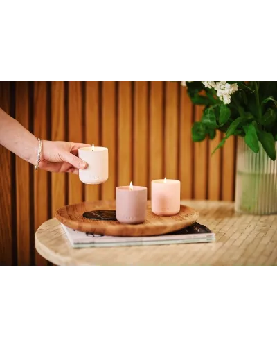 set regalo di candele profumate con oli essenziali naturali