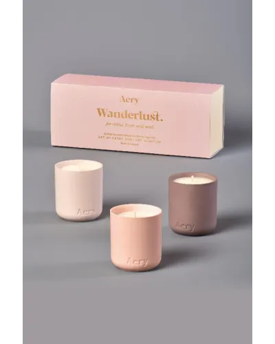 set regalo di candele profumate con oli essenziali naturali