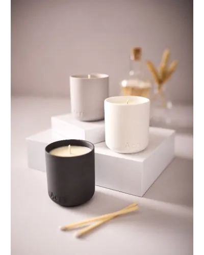Set regalo di 3 mini candele profumate di Cedro, Sandalo e Timo