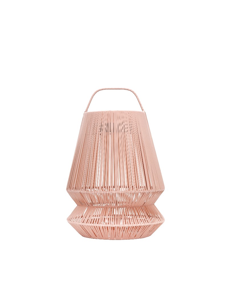 paralume in plastica riciclata fatto a mano