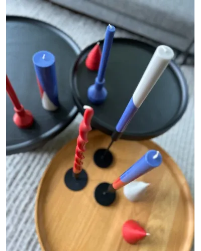 candele fatte a mano con cera vegetale