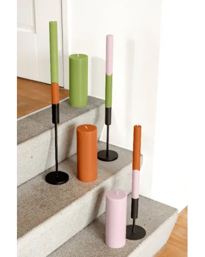 candele fatte a mano con cera vegetale