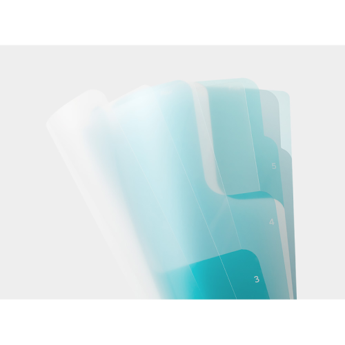 5 Pockets Clear Folder A4 "2 Way" for School & Office Documents