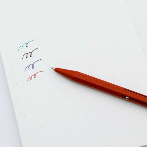 penna a sfera in metallo con 4 diversi colori per uso personale, per ufficio o come regalo dal gusto retrò