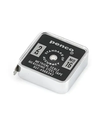 Penco, Metro tascabile in acciaio inox con design compatto e colori rétro