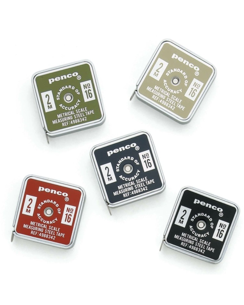 Penco, Metro tascabile in acciaio inox con design compatto e colori rétro