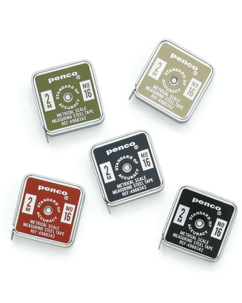 Penco Pocket Measure, Stainless Steel, Compact Design, Retro Colors