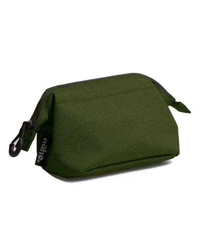 Pochette imbottita con ampia apertura, tasche in rete e divisorio removibile