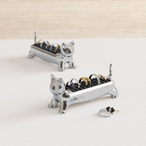 Porta anelli in metallo dal design spiritoso e raffinato perfetto come idea regalo