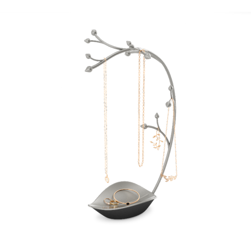 elegante albero portagioie in metallo