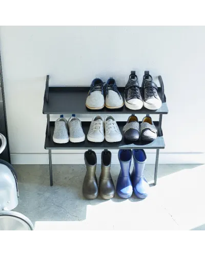 Yamazaki compact and functional shoe rack for children's shoes