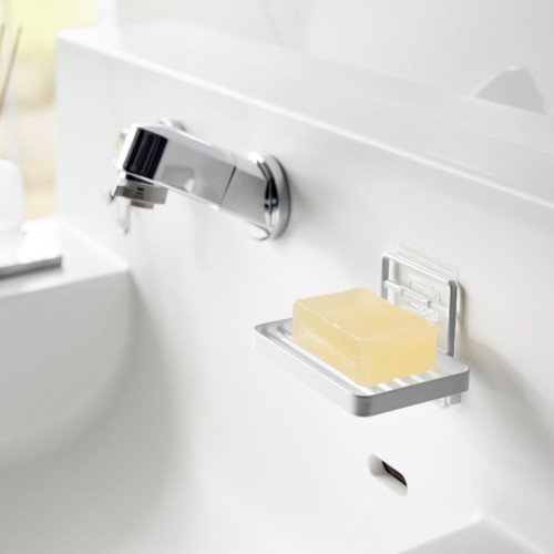 Yamazaki easy-to-install wall-mounted soap tray