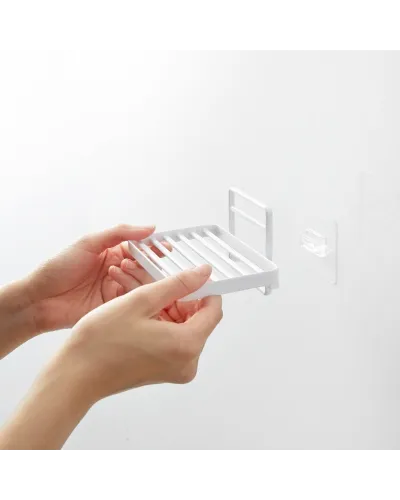 Yamazaki easy-to-install wall-mounted soap tray