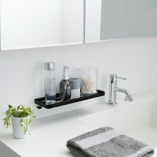 Yamazaki easy-to-install wall-mounted bathroom shelf