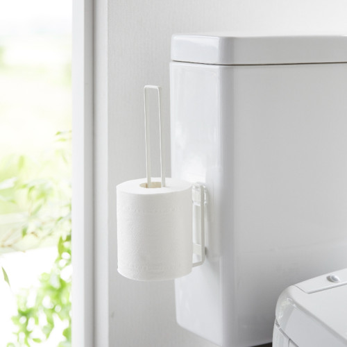 Yamazaki Home Portarotolo da Parete Adesivo Salvaspazio Senza Trapano