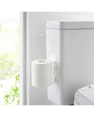 Adhesive toilet paper holder