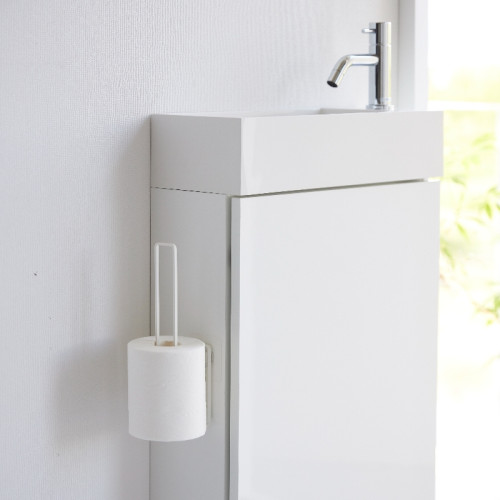 Yamazaki Home Portarotolo da Parete Adesivo Salvaspazio Senza Trapano