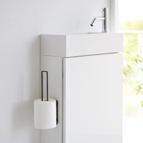 Durable, elegant, and easy-to-clean steel toilet paper holder