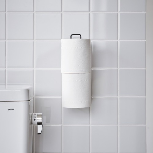 Yamazaki Home Portarotolo da Parete Adesivo Salvaspazio Senza Trapano