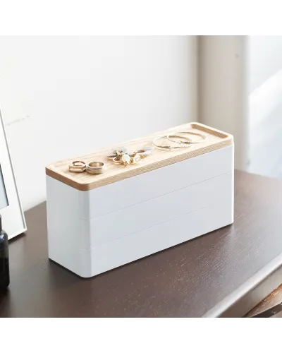 scatola portagioie dal design sottile e moderno, ideale per anelli, orecchini e piccoli accessori
