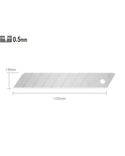 Lame per taglierino 18mm per uso pesante