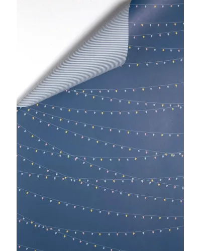 Double-sided wrapping paper with two matching patterns