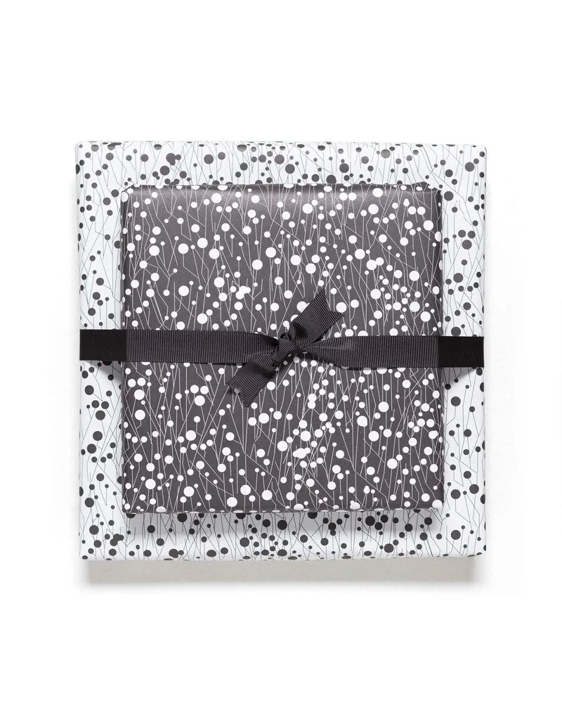 Double-sided wrapping paper with two matching patterns