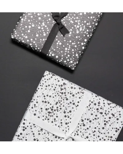 Double-sided wrapping paper with two matching patterns