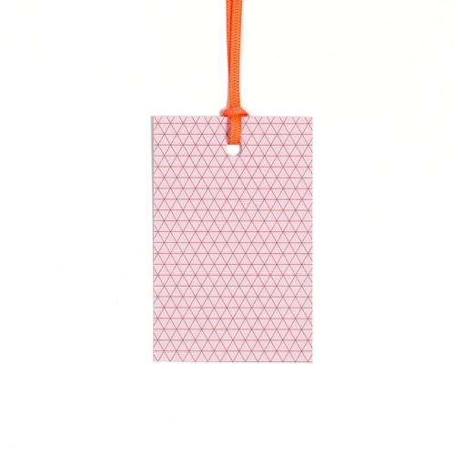 5 Gift Tags Set " TRIANGLE Pink " - My Pretty Circus