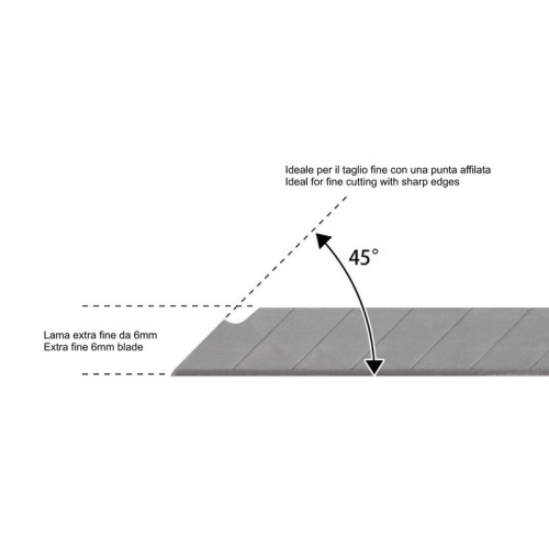 lame di ricambio per taglierino per carta a forma di penna