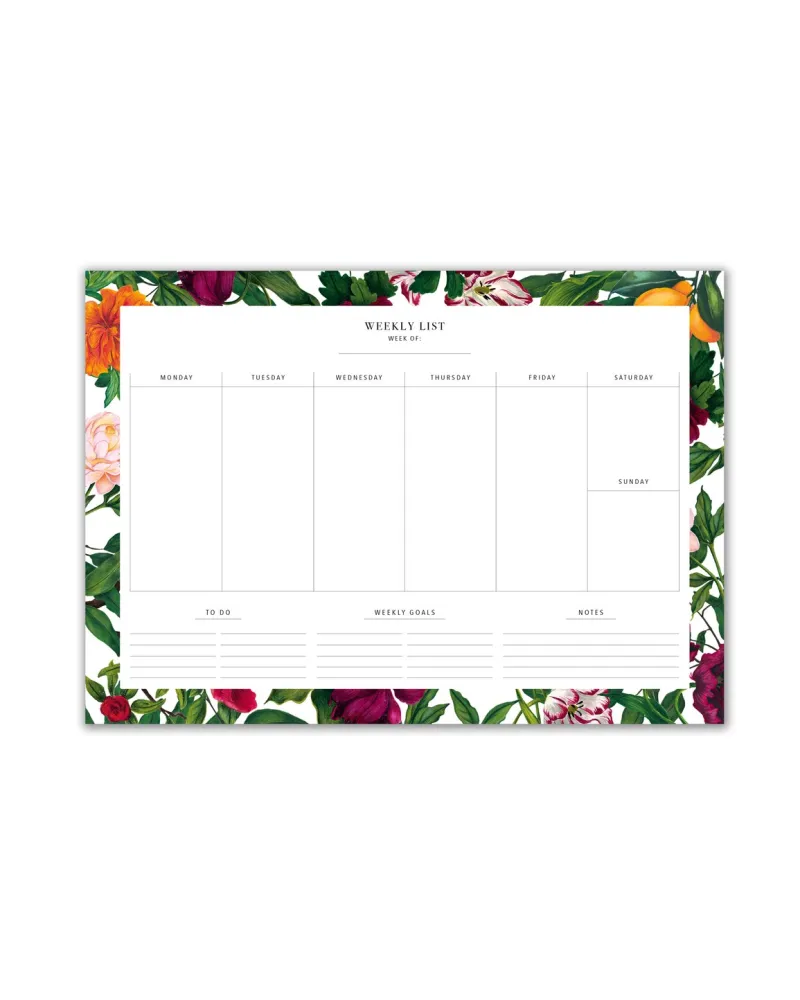 planner settimanale da scrivania