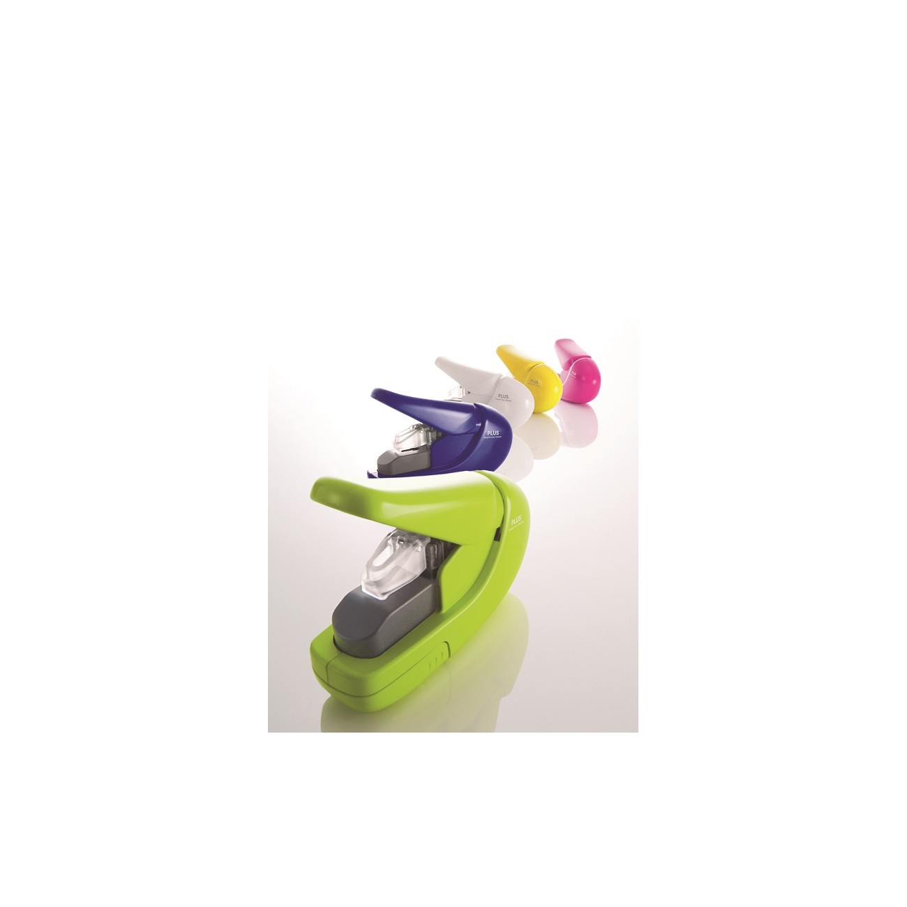 PLUS Japan Cucitrice Senza Punti Bianca, Pinza Fino A 5 Pagine