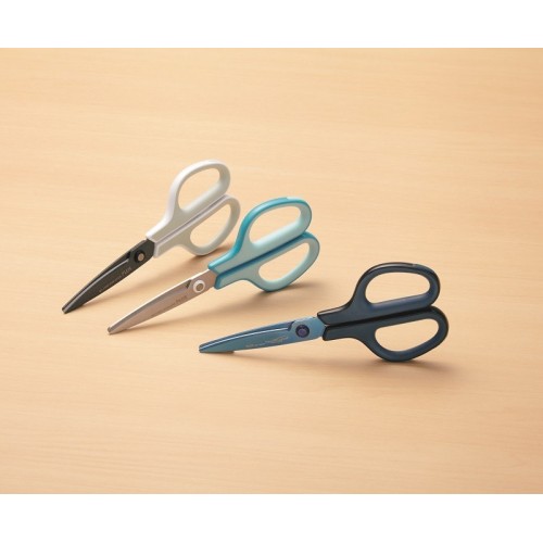 Stainless Steel Titanium Coated Scissors with 3D Blade for Office-School FITCUT CURVE Premium - Plus