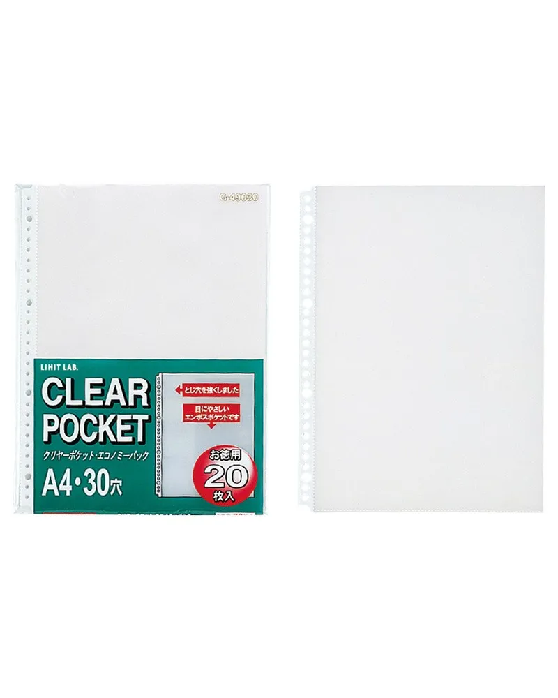 Replacement pockets for A4 document holders