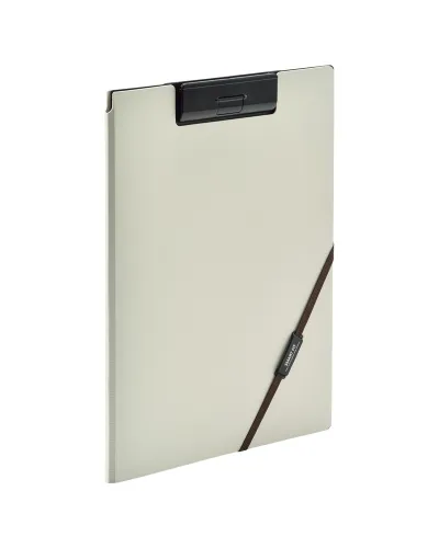 A4 document folder with clip and external pockets
