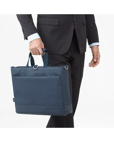 Laptop bag convertible into a backpack with shoulder strap rings