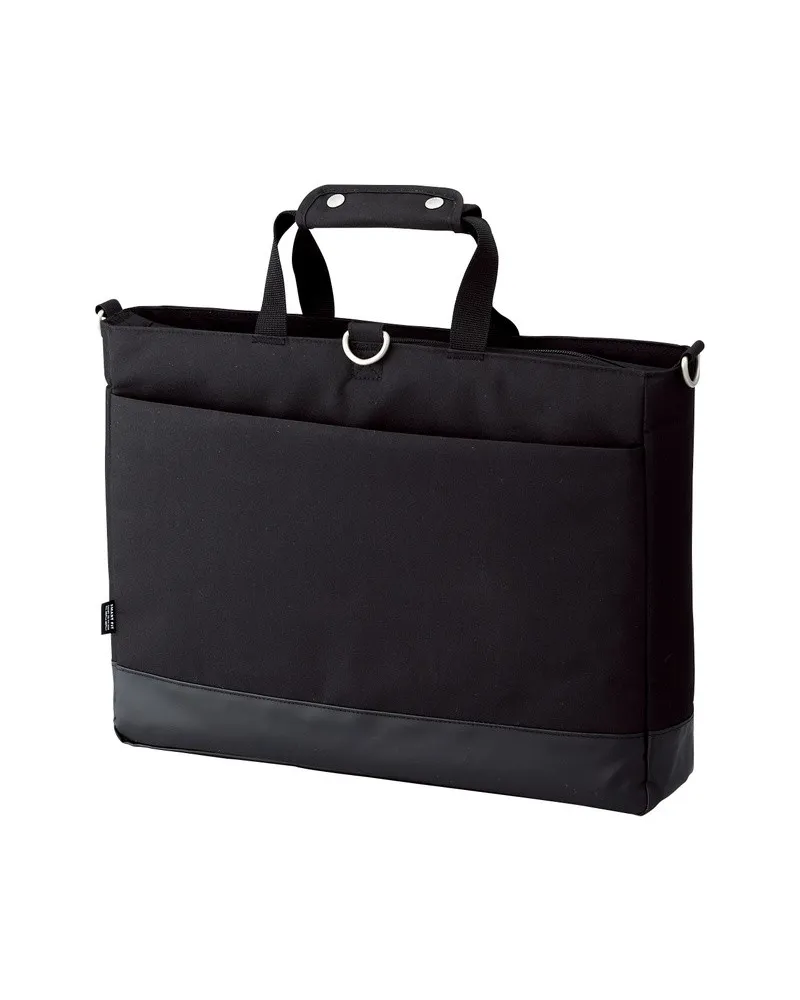 Laptop bag convertible into a backpack with shoulder strap rings