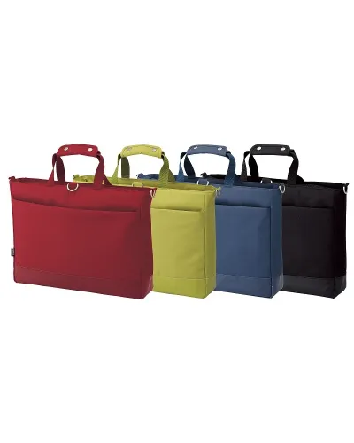 Laptop bag convertible into a backpack with shoulder strap rings