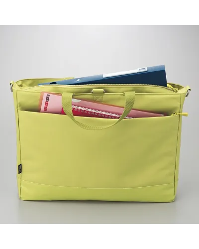Laptop bag convertible into a backpack with shoulder strap rings
