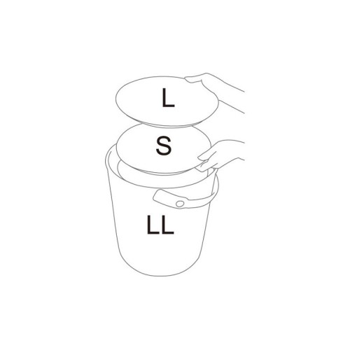 Portaoggetti Multiuso: secchiello con coperchio, sgabello per ufficio, casa, giardino