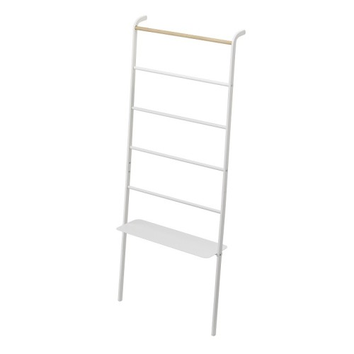 Space-saving ladder shelf