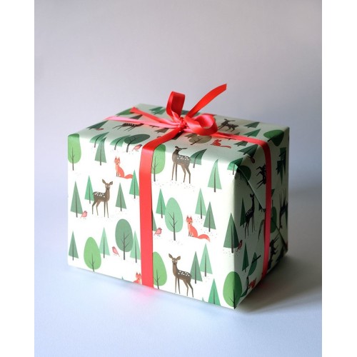 Gift Wrapping Folded Paper 500x700mm " Bambi & Fox " - Haferkorn & Sauerbrey