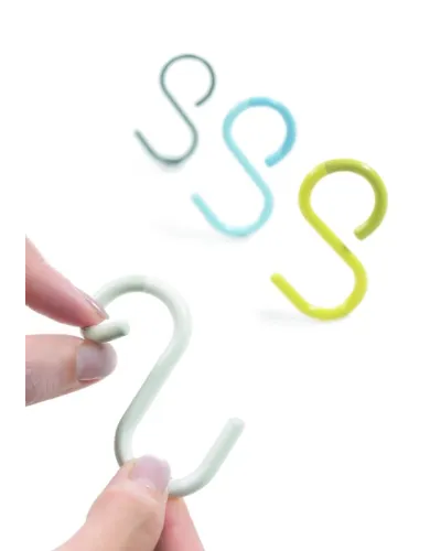 S hook for bathroom accessories and hanging items