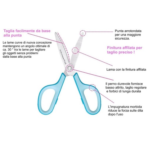 forbici con punta arrotondata