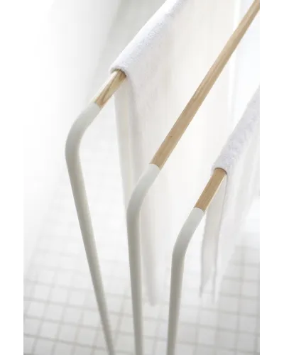 Compact towel holder drying rack for laundry