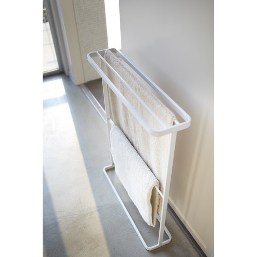 Compact towel holder drying rack for laundry