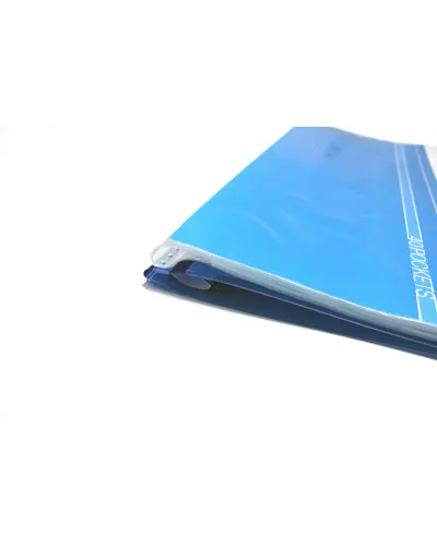 Heavy duty A4 display book with 40 transparent pockets