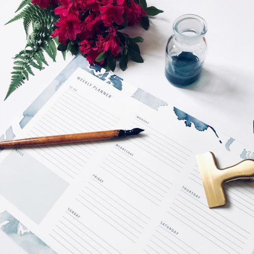 planner settimanale da scrivania